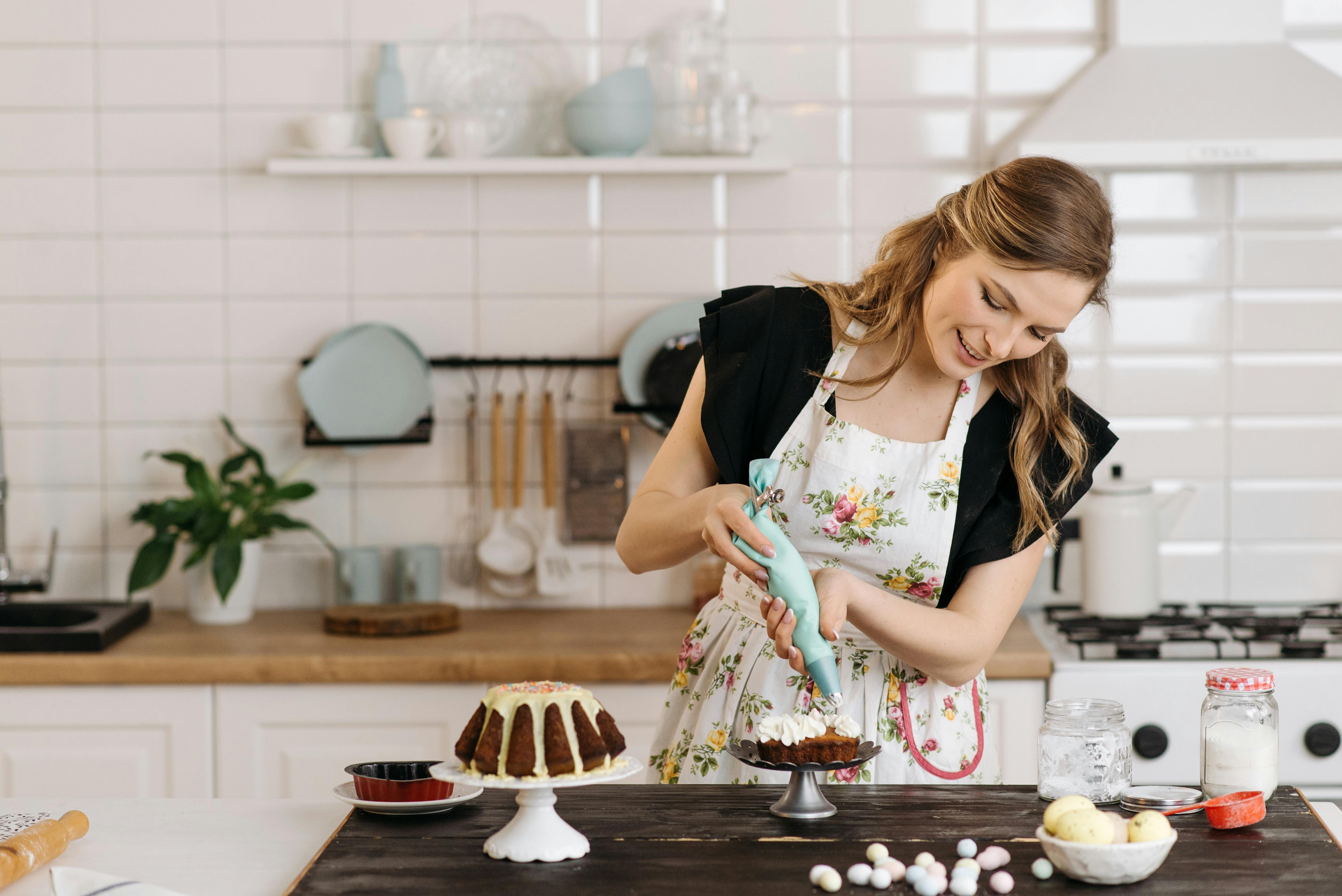 Maria in the bakery kitchen